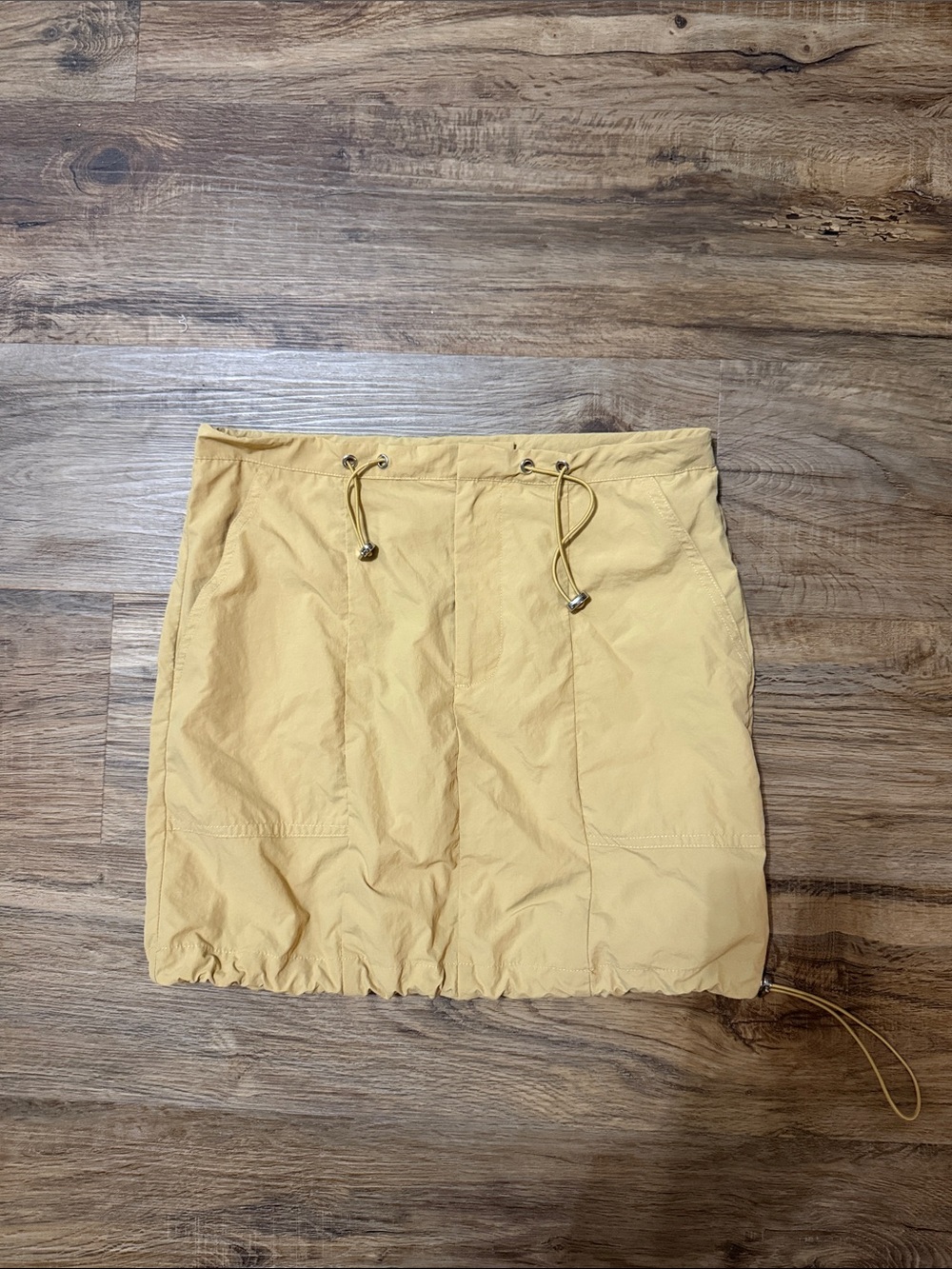 Gianni Bini Tan Drawstring Mini Skirt